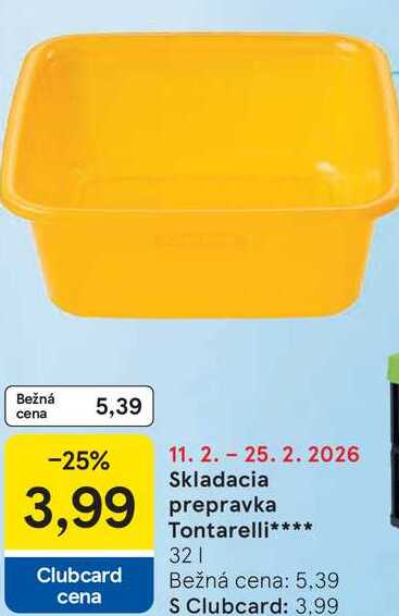 Skladacia prepravka Tontarelli 32l