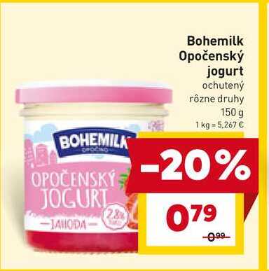 Bohemilk Opočenský jogurt ochutený rôzne druhy 150 g 