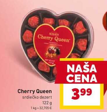 Cherry Queen srdiečko dezert 122 g 