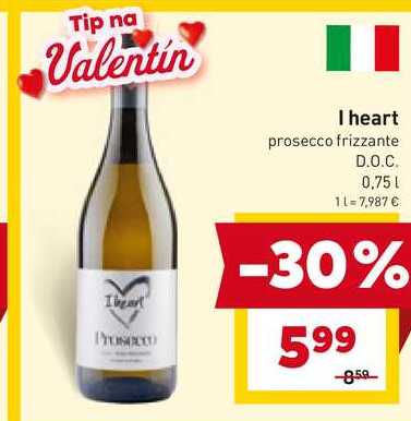 I heart prosecco frizzante Iheart Prosec D.O.C. 0,75l