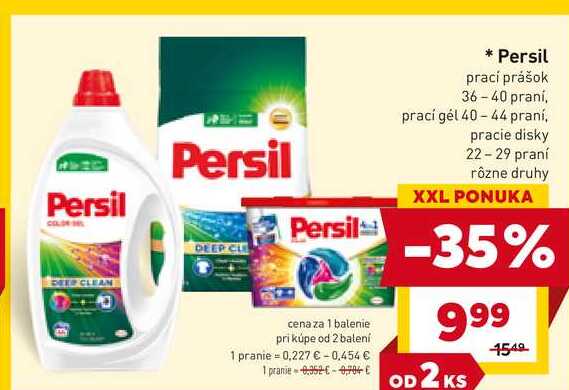 Persil prací prášok 36-40 praní