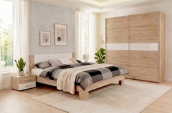 Spálňa ACTORI - Posteľ s nočnými stolíkmi