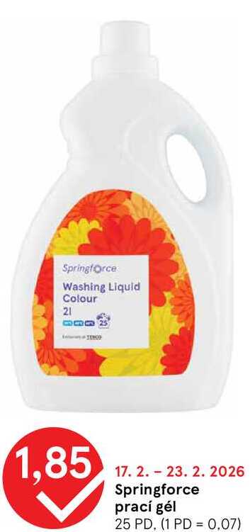Springforce Washing Liquid Colour 2l