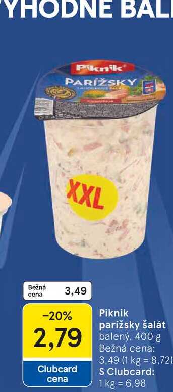Piknik parížsky šalát balený, 400 g 