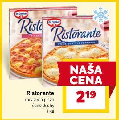 Dr. Oetker Ristorante mrazená pizza rôzne druhy 1 ks 