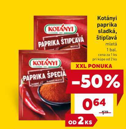 Kotányi paprika sladká, 1 ks