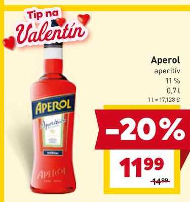 Aperol aperitív 11% 0,7l
