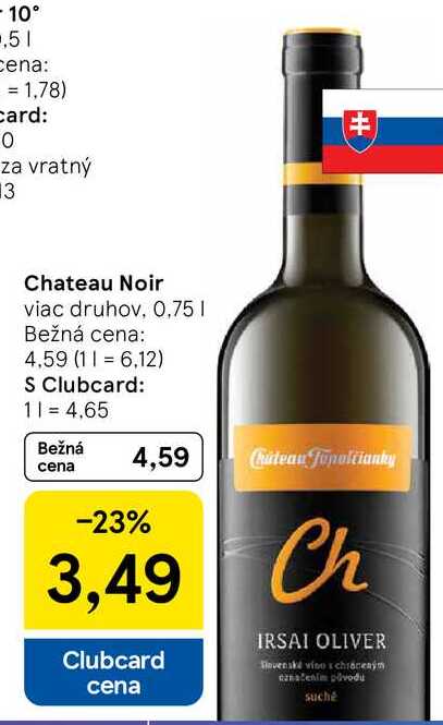 Chateau Noir viac druhov, 0,75l