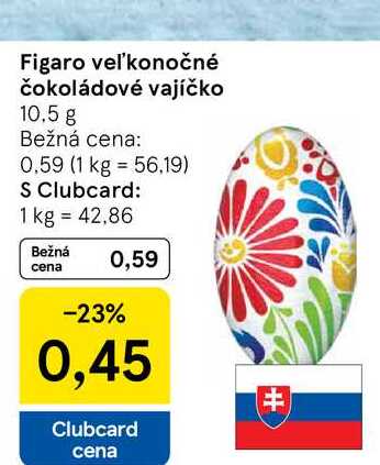 Figaro veľkonočné čokoládové vajíčko 10.5 g