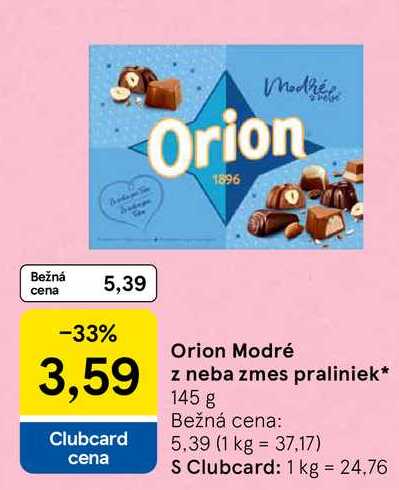 Orion Modré z neba zmes praliniek 145g