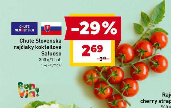 Chute Slovenska rajčiaky kokteilové Saluoso 300 g/1 bal. 