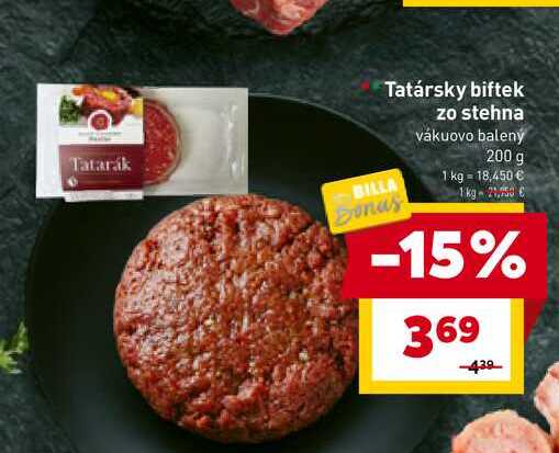 Tatársky biftek vákuovo balený 200 g