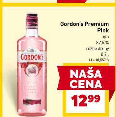 Gordon's Premium Pink gin 0,7L v akcii