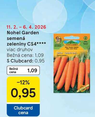Nohel Garden semená zeleniny CS4
