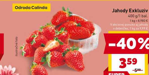 Jahody Exkluziv 400 g/1 bal. 