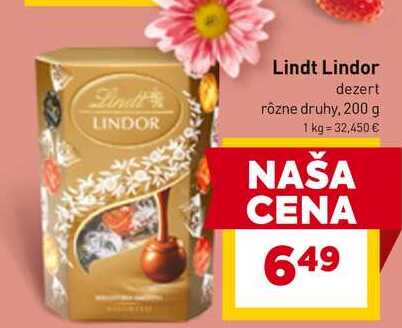 Lindt Lindor dezert rôzne druhy, 200 g 