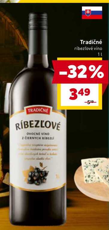 Tradičné ríbezľové víno 1l