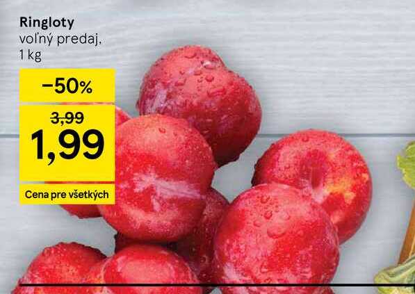 Ringloty voľný predaj, 1 kg 