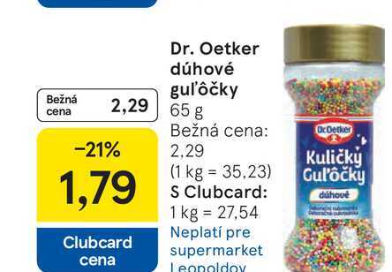 Dr. Oetker dúhové guľôčky 65 g