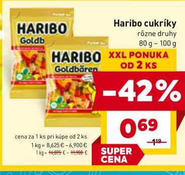 HARIBO Goldbären 80-100g