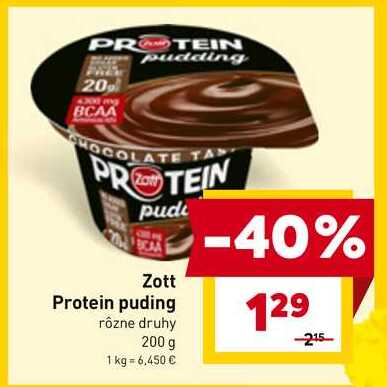 Zott Protein puding rôzne druhy 200 g