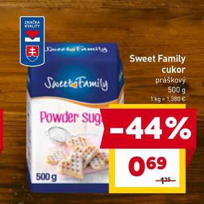 Sweet Family cukor práškový 500 g