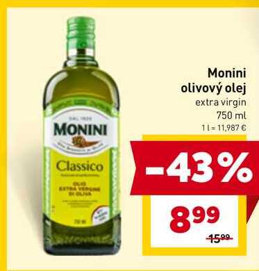 Monini olivový olej extra virgin 750 ml
