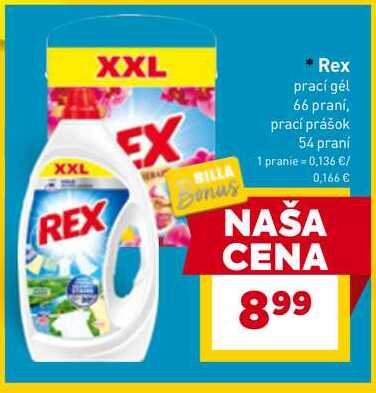 Rex prací gél 66 praní