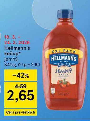 Hellmann's kečup 840 g