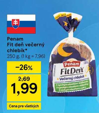 Penam Fit deň večerný chlebík 250 g