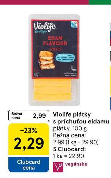 Violife plátky s príchuťou eidamu plátky, 100 g 