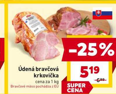 Údená bravčová krkovička cena za 1 kg 