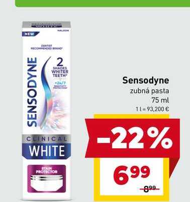 Sensodyne Clinical White zubná pasta 75 ml 