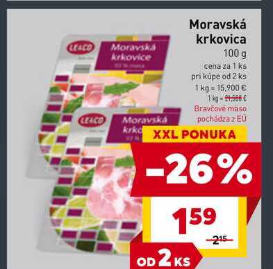 Le & Co Moravská krkovica 100 g