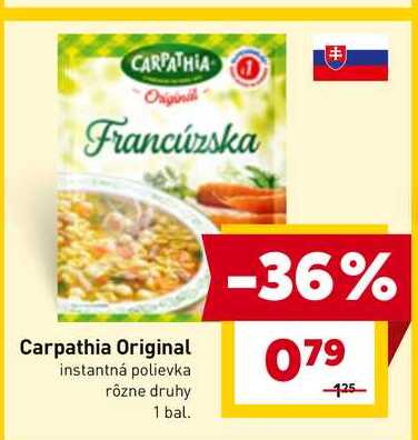 Carpathia Original instantná polievka rôzne druhy 1 bal. 