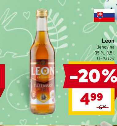 Leon liehovina 35%, 0,5l
