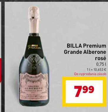 BILLA Premium Grande Alberone rosé 0,75L