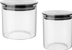 Sklenená dóza s vekom