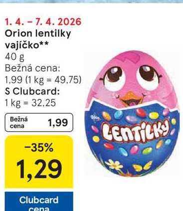 Orion lentilky vajíčko 40 g