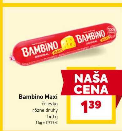 Bambino Maxi črievko rôzne druhy 140 g