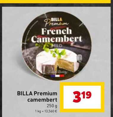 BILLA Premium camembert 250 g 