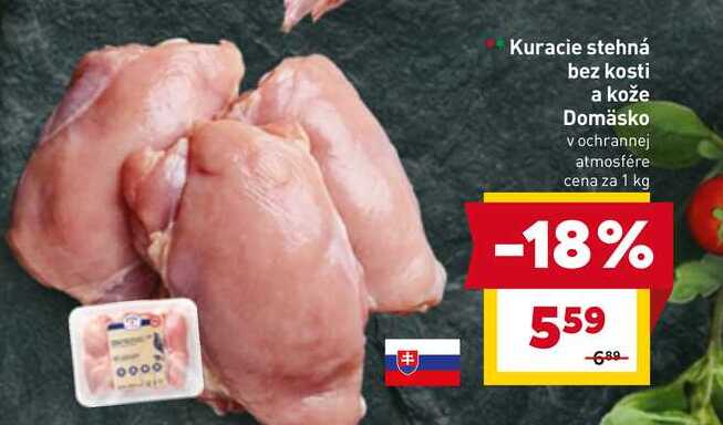 Kuracie stehná bez kosti a kože 1 kg