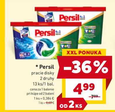 Persil pracie disky 2 druhy 13 ks 