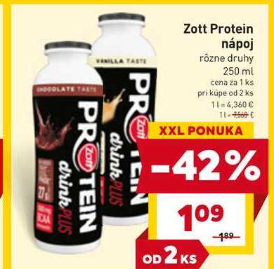 Zott Protein nápoj rôzne druhy 250 ml