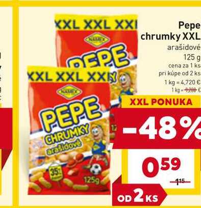 Pepe chrumky XXL arašidové 125 g