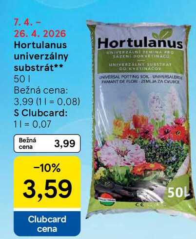 Hortulanus univerzálny substrát 50l
