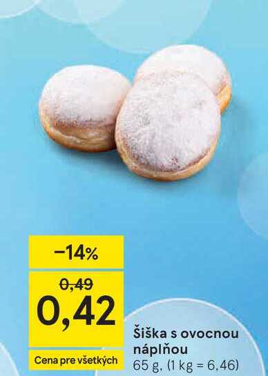 Šiška s ovocnou náplňou 65 g