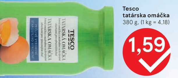 Tesco tatárska omáčka 380 g