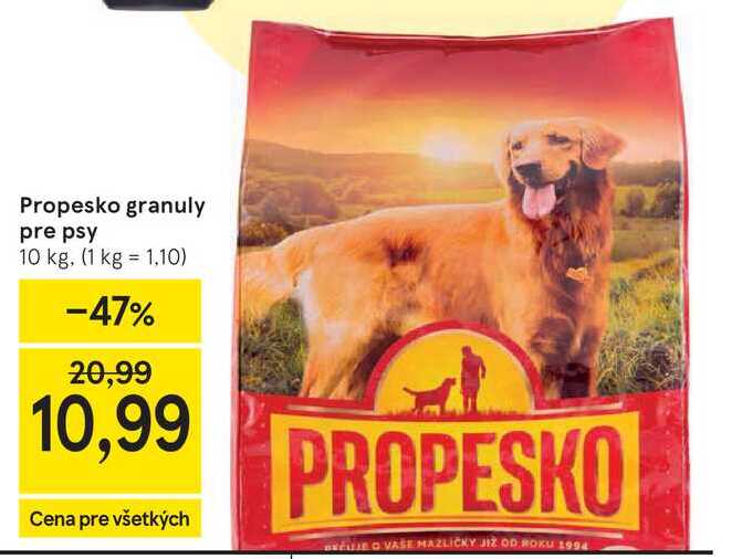 Propesko granuly pre psy 10 kg