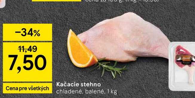 Kačacie stehno chladené, balené, 1 kg